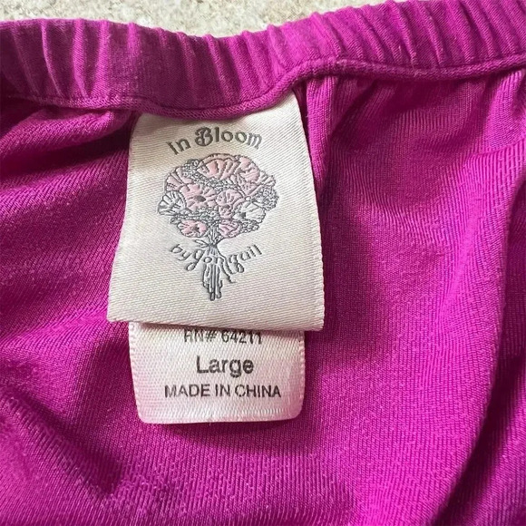 In Bloom Women's Floral Lace Babydoll Mini Slip Dress Size L Multicolor - Picture 5 of 6